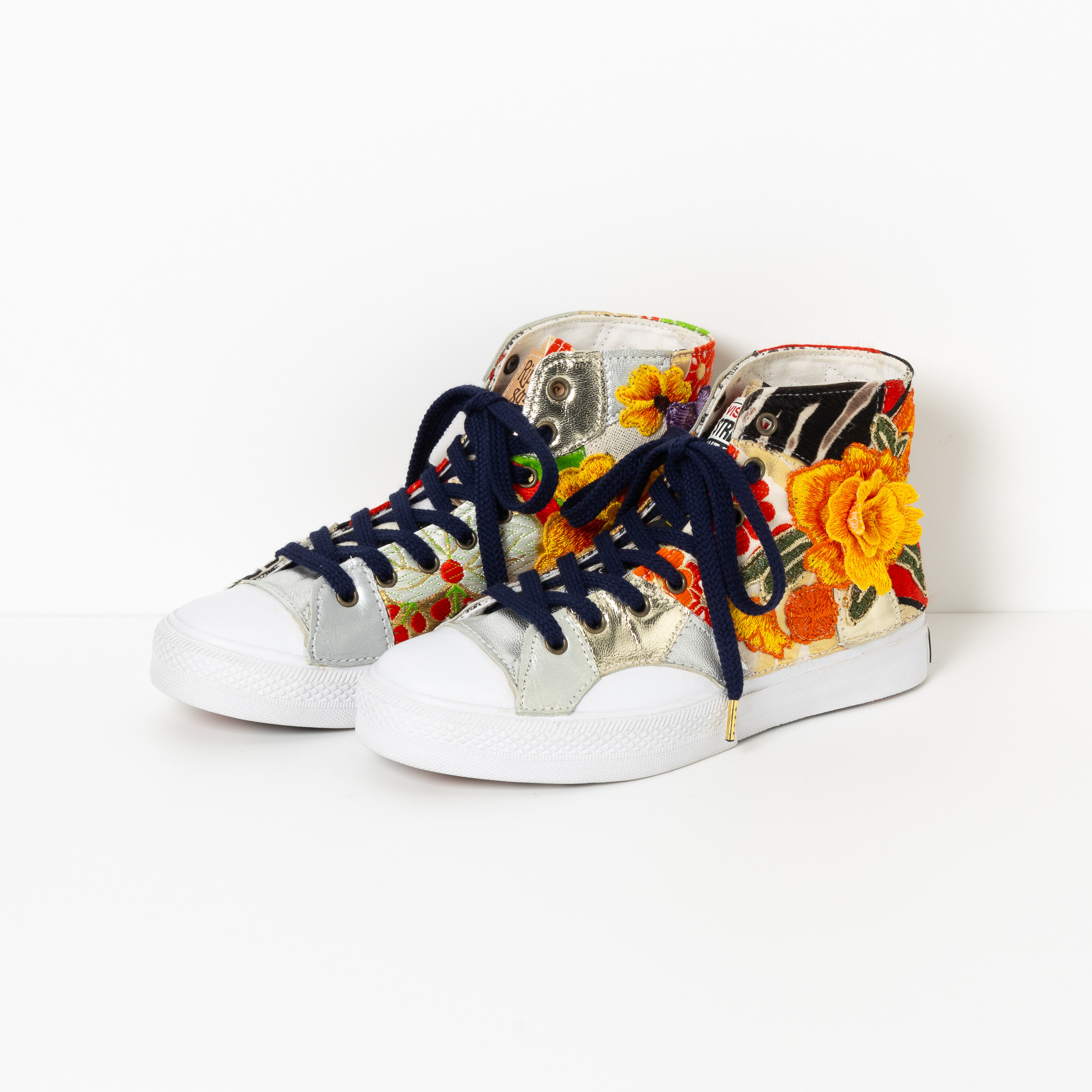 【SALE】30%OFF Size 23.0cm / FLORA 一点物 靴職人のリメイクスニーカー