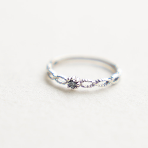 i様 ミスティックトパーズ リング 11号 ミスティックトパーズの一粒リング 11月誕生石 指輪 シルバー