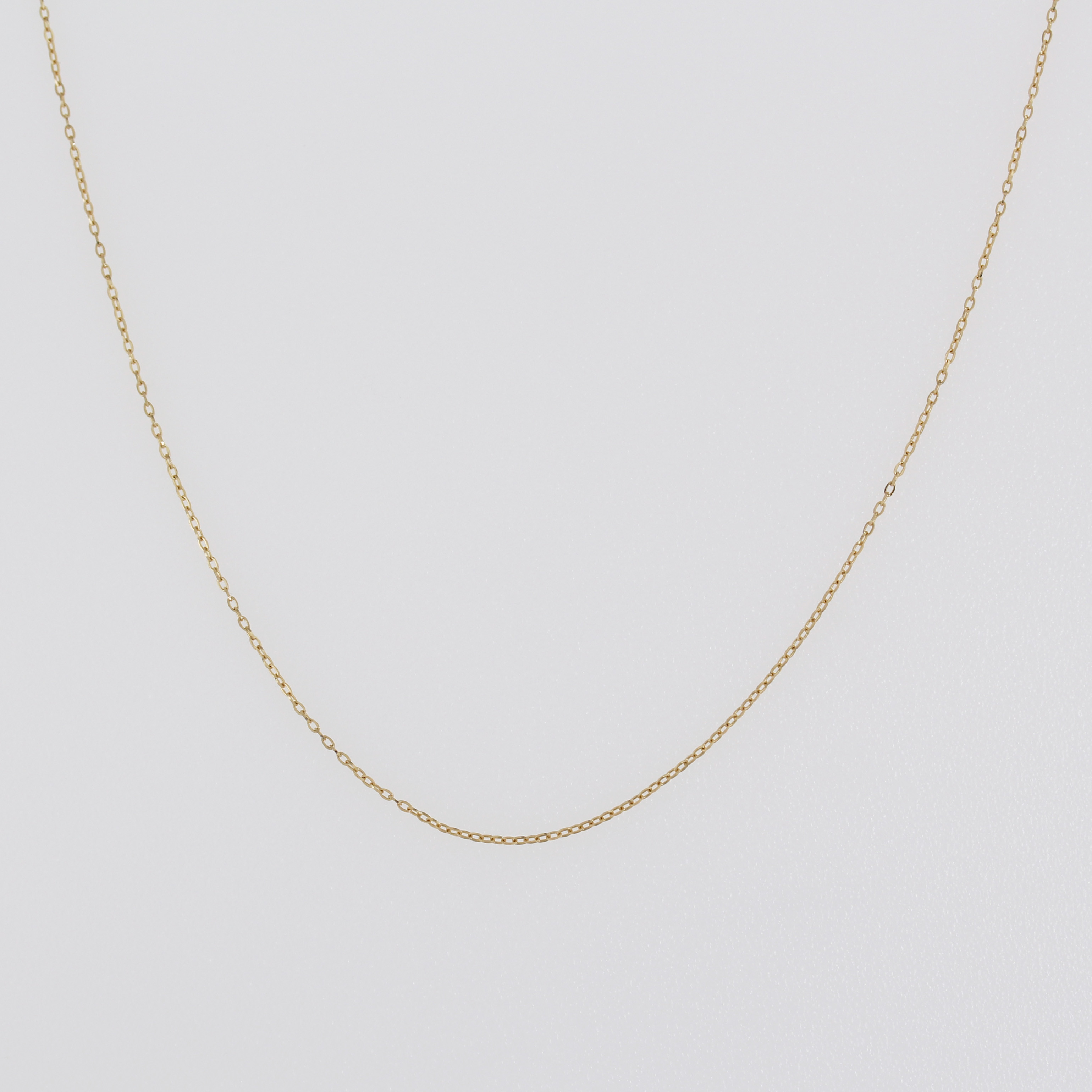 【再販×18！】冬のおしゃれに♡K18 シンプル 華奢 チェーンネックレス スキンジュエリー 重ね付け 普段使い〈46〉