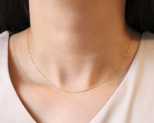 タイムセール！希少なレトロデザインが人気上昇中！K18 ネックレス