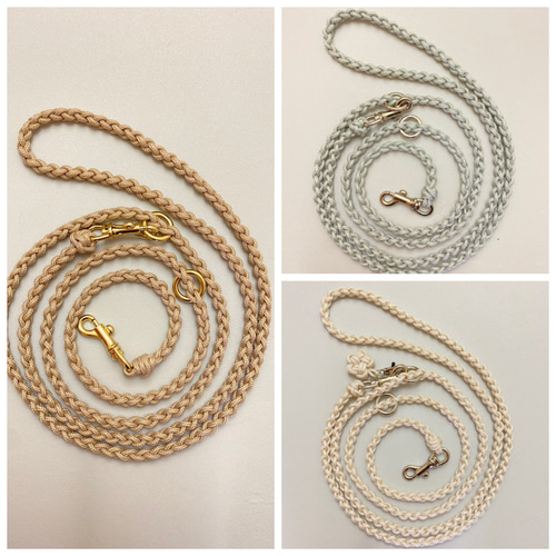 受注制作 パラコードカフェリード 超小型犬,〜 リード・首輪 M IYA