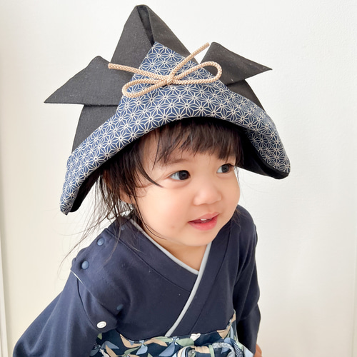 兄弟でお揃い】被れる兜 フェルト兜 兜 こどもの日飾り 兜飾り 帽子