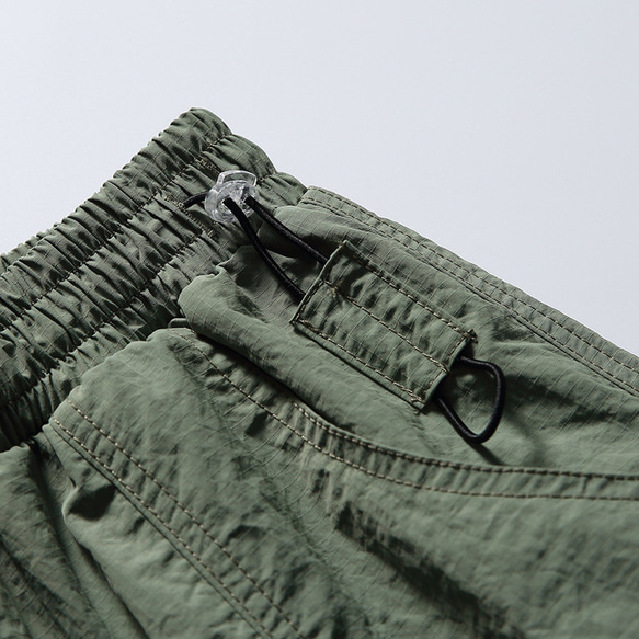 春夏新作 カジュアルパンツ メンズ 無地 レトロ 男性 ズボン ゆったり 涼しい クールストレートパンツ 7枚目の画像