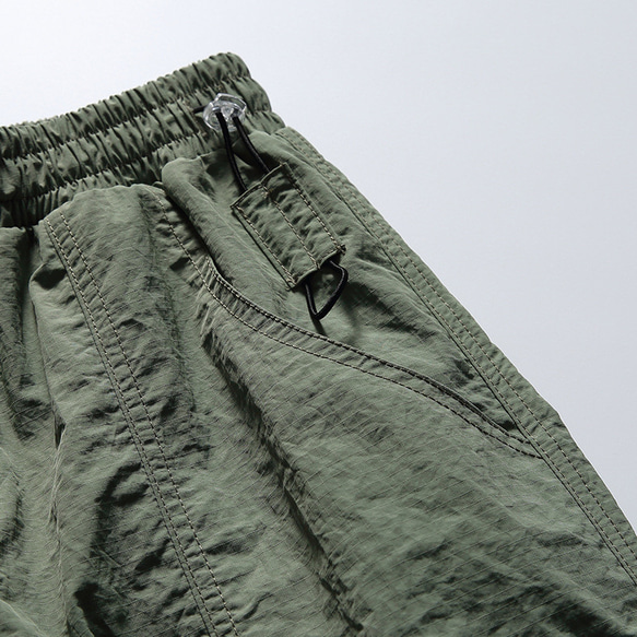 春夏新作 カジュアルパンツ メンズ 無地 レトロ 男性 ズボン ゆったり 涼しい クールストレートパンツ 8枚目の画像