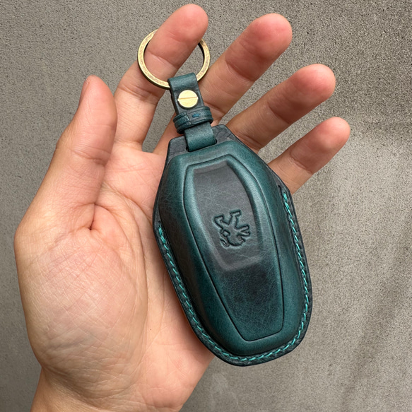 プジョー Peugeot Wax leather レザーキースーツ キーケース 革製品 プレゼント 3008 208 第5張的照片