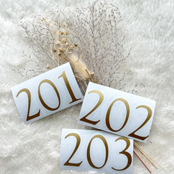 まるでホテルなルームナンバー＊オールドフォント インテリアステッカー 1枚目の画像