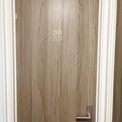 まるでホテルなルームナンバー＊オールドフォント インテリアステッカー 6枚目の画像