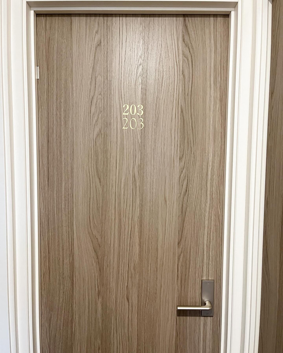 まるでホテルなルームナンバー＊オールドフォント インテリアステッカー 6枚目の画像