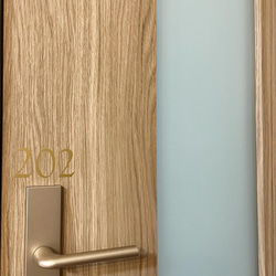 まるでホテルなルームナンバー＊オールドフォント インテリアステッカー 2枚目の画像