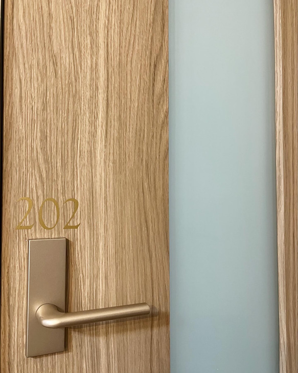 まるでホテルなルームナンバー＊オールドフォント インテリアステッカー 2枚目の画像