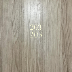 まるでホテルなルームナンバー＊オールドフォント インテリアステッカー 5枚目の画像