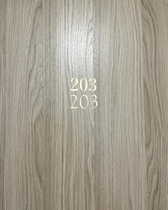 まるでホテルなルームナンバー＊オールドフォント インテリアステッカー 5枚目の画像