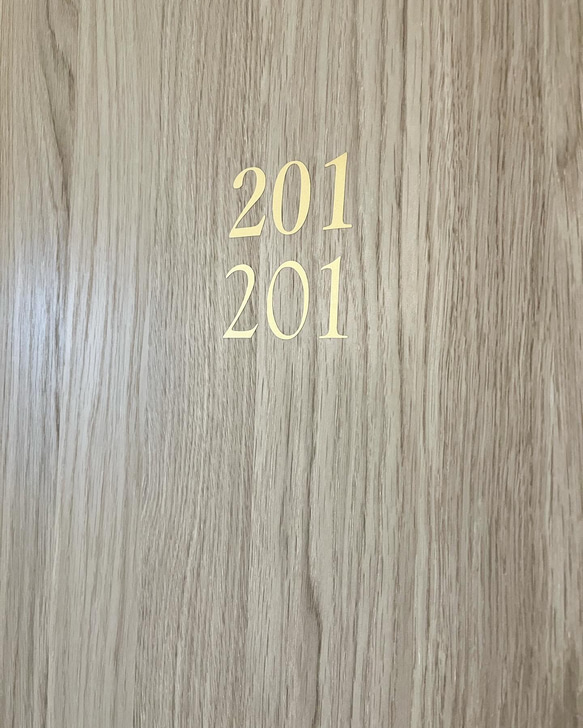 まるでホテルなルームナンバー＊オールドフォント インテリアステッカー 4枚目の画像