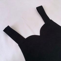 【ふわ柔綿100ネル生地】ギャザーとタックでメリハリシルエット♩大人のジャンパースカート/黒×チェック【くが屋】 3枚目の画像