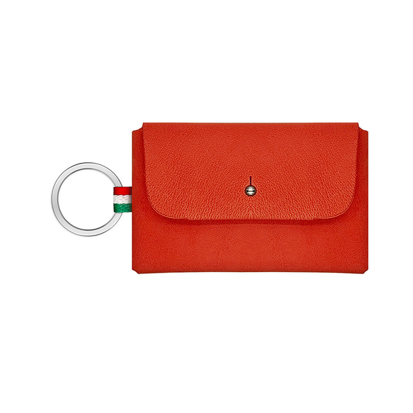 COZI - 100%植鞣革 鑰匙零錢包 鑰匙環零錢包 鑰匙鉤扣零錢包 零錢包 - 可攜帶零錢、卡片、對摺紙幣、鑰匙 第10張的照片