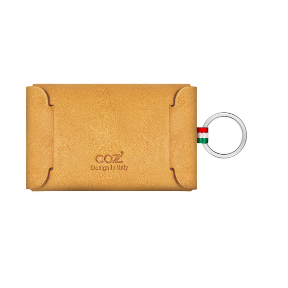 COZI - 100%植鞣革 鑰匙零錢包 鑰匙環零錢包 鑰匙鉤扣零錢包 零錢包 - 可攜帶零錢、卡片、對摺紙幣、鑰匙 第5張的照片