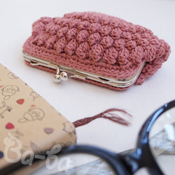 Ba-ba handmade Popcorn crochet coinpurse No.C1723 第4張的照片