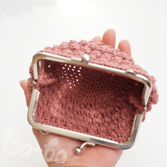 Ba-ba handmade Popcorn crochet coinpurse No.C1723 第6張的照片