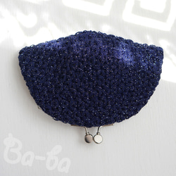 Ba-ba handmade Jasmine Stitch crochet pouch No.C1688 第4張的照片