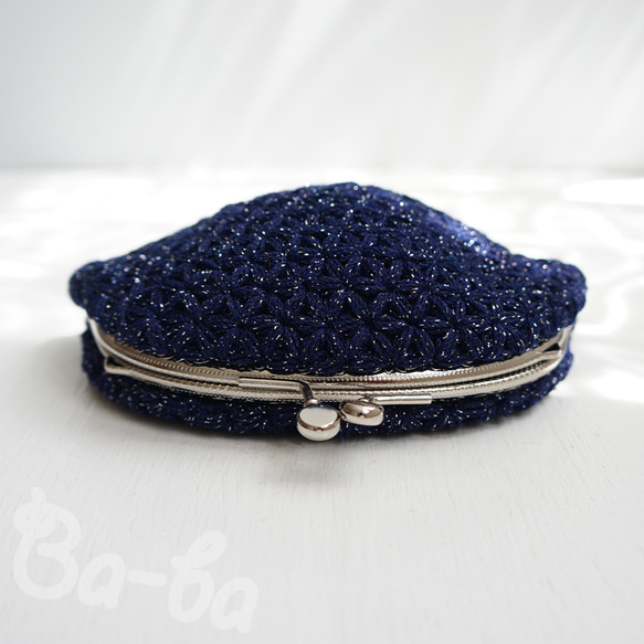 Ba-ba handmade Jasmine Stitch crochet pouch No.C1688 第3張的照片