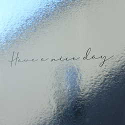 メッセージシリーズ＊ Have a nice day 筆記体 ステッカー インテリアステッカー カフェ風 ウォール 1枚目の画像