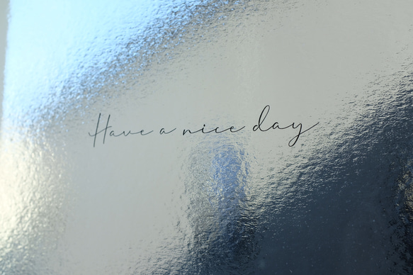 メッセージシリーズ＊ Have a nice day 筆記体 ステッカー インテリアステッカー カフェ風 ウォール 1枚目の画像