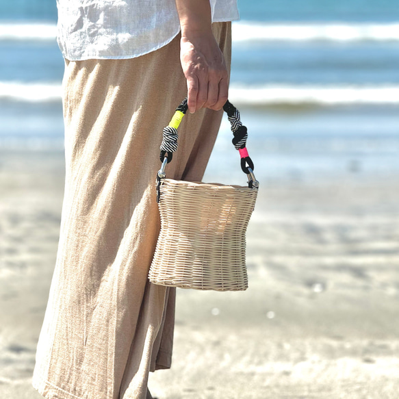 fore ラタンフリルバッグ ハンドメイド 藤 籠バッグ 【公式通販】