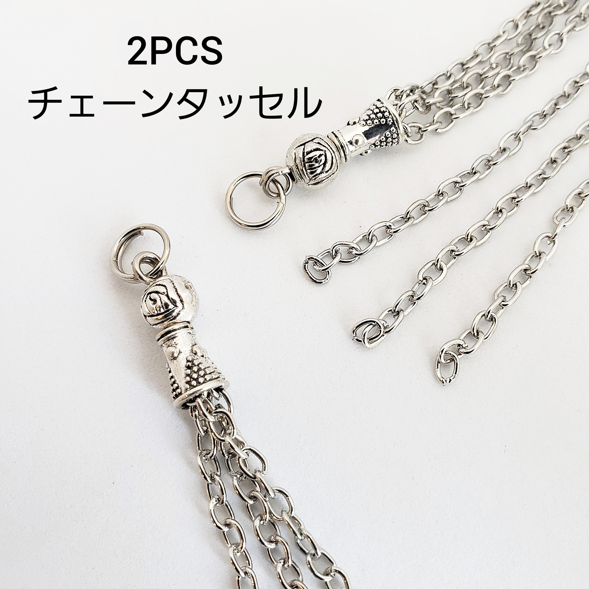 アガット  シルバーチャーム　タッセル シルバーマルチストーンチャーム｜ネックレスチャーム｜アガット