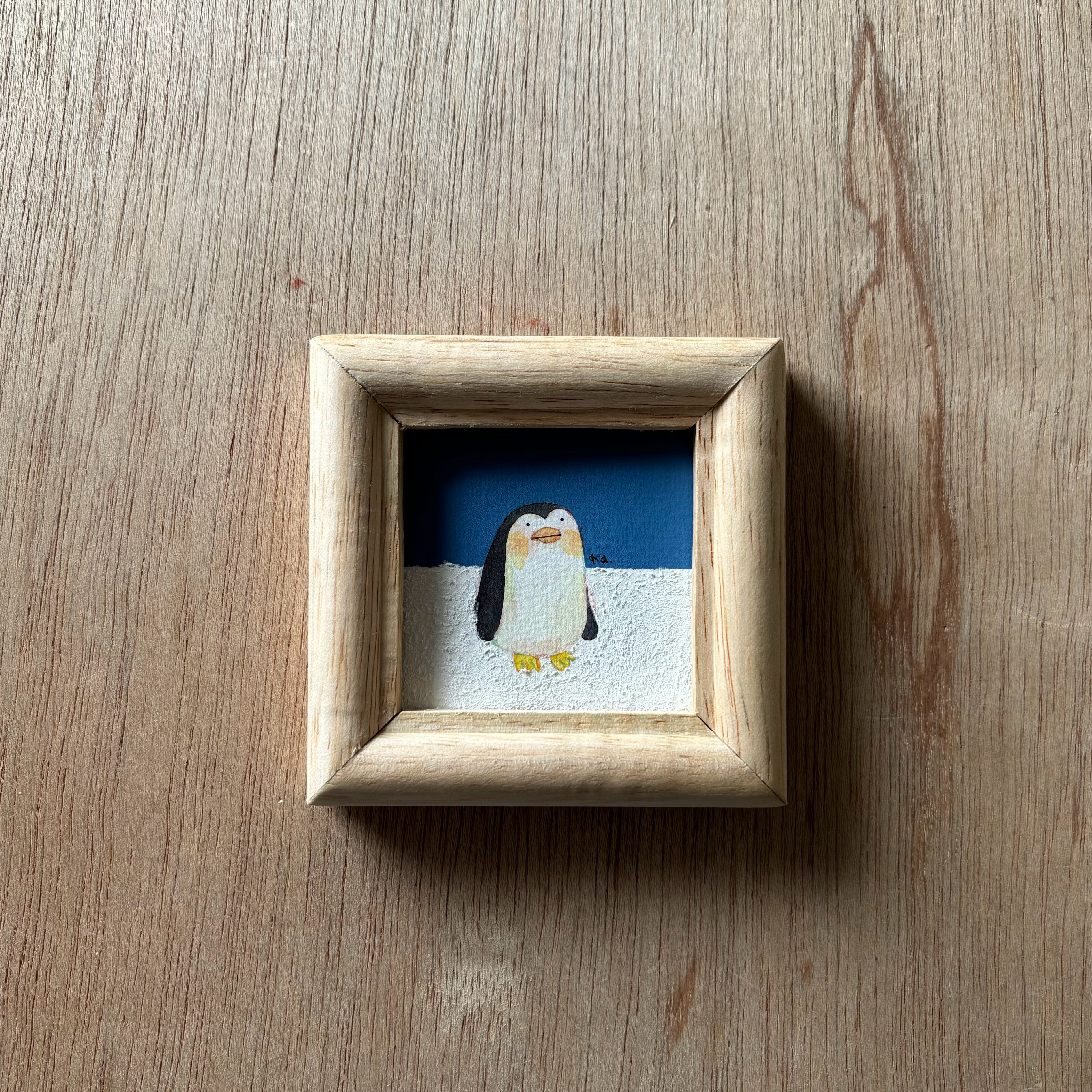 「ペンギンの思い」ミニ額　原画