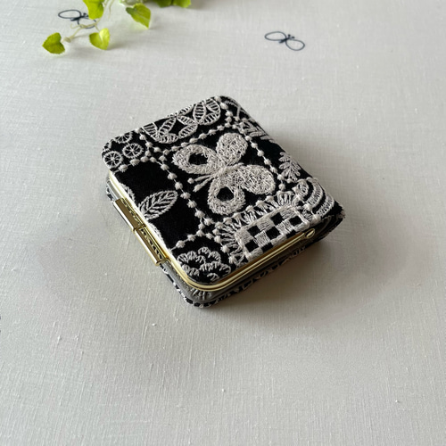ミナペルホネン ハンドメイド 長財布 フォレストタイルチャコール