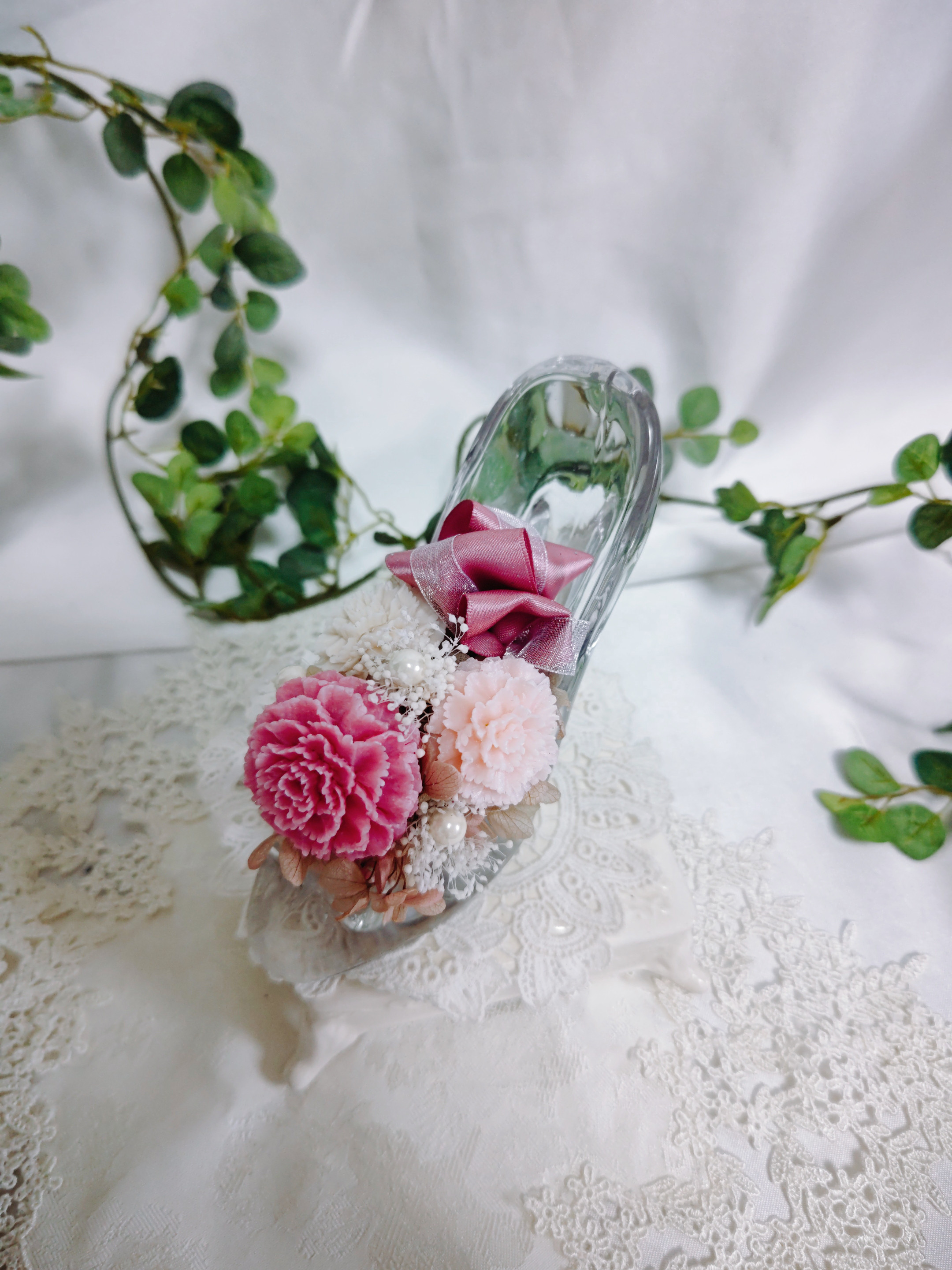 ガラスの靴  ソープカービング  薔薇  プレゼント  母の日  ギフト
