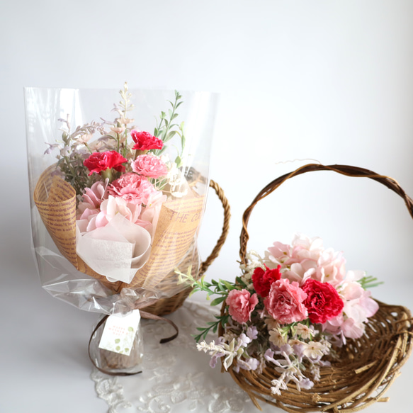 超早割 ハミングブーケ❀ ピンク❀ 母の日 母の日ギフト 花束 誕生日  