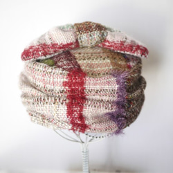 手織り くしゅくしゅトーク帽 秋冬糸 2color 6枚目の画像