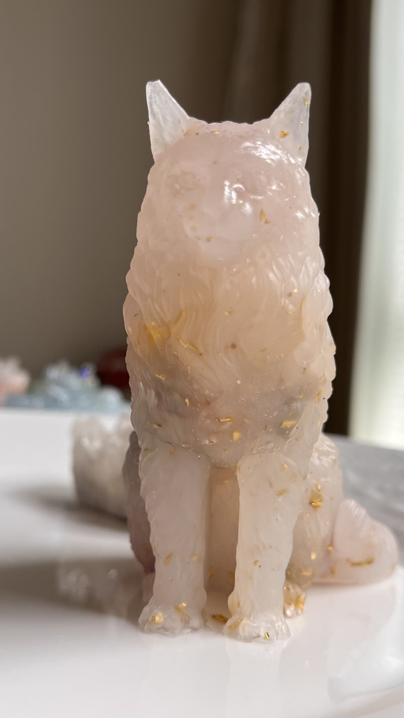 保護猫活動対象♡オルゴナイト♡メインクーン♡ローズクォーツ 