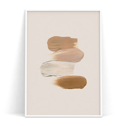 北欧ポスター【 beige abstract 】４種類　ベージュ 抽象画 北欧 おしゃれ くすみカラー 9枚目の画像