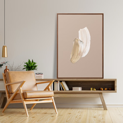 北欧ポスター【 beige abstract 】４種類　ベージュ 抽象画 北欧 おしゃれ くすみカラー 4枚目の画像