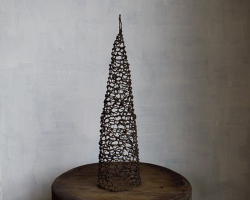 ワイヤーツリー(作家モノ)オブジェ ワイヤーツリーオブジェ/シルバー24cm｜クリスマス雑貨の通販