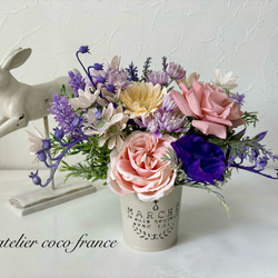 【母の日　３特典付】母の日フラワー　母の日の花　ギフトフラワー　アーティフィシャルフラワー　フラワーアレンジメント　 3枚目の画像