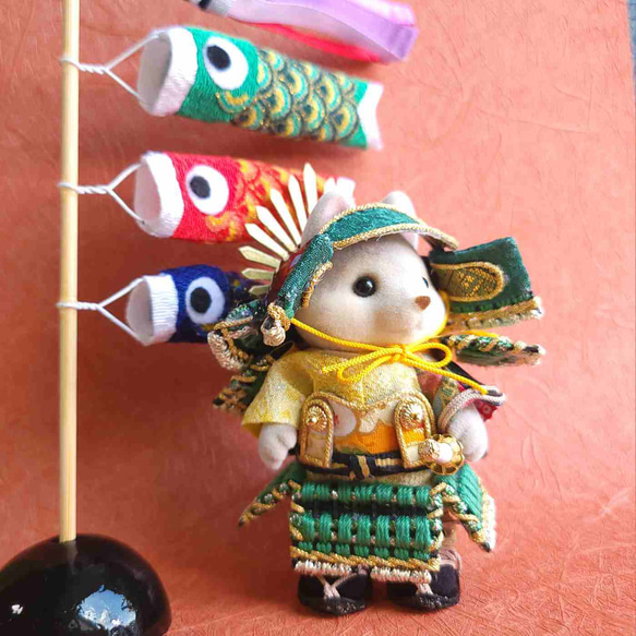 シルバニアファミリー　五月人形　5月人形　兜　甲冑　端午の節句　鯉のぼり　こどもの日　子供の日　豊臣秀吉 5枚目の画像