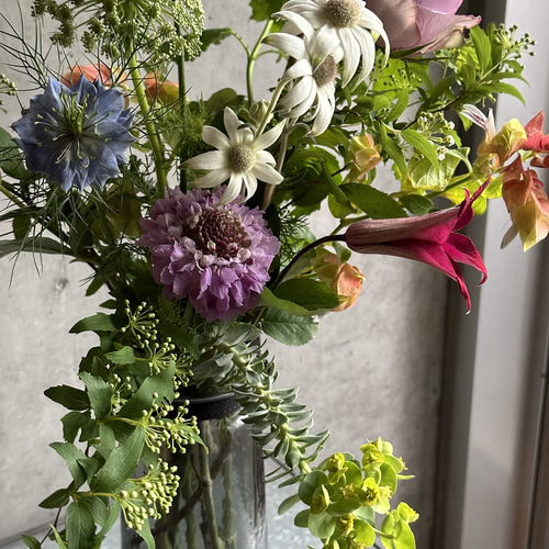 2024♡ThanksMom♡glumeの花瓶と生花花束セット 一輪挿し・花瓶