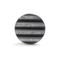 ブラックバージョン：ストライプの粋な奴 カフスボタン Modern 521 2枚目の画像