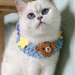 EMY's Gallery 猫襟 ワンちゃん襟 首輪 カギ編み 犬襟 つけ襟