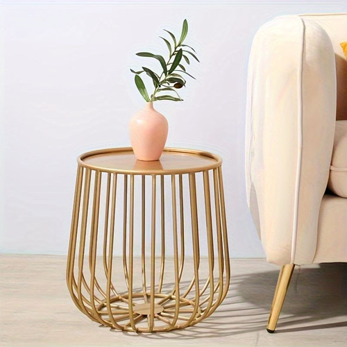 サイドテーブルゴールド シンプルモダン 一人暮らしに最適 【2024年新