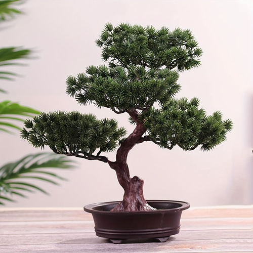 松 盆栽 人工盆栽 飾り盆栽 フェイクグリーン 人工観葉植物 a