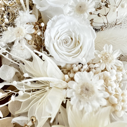 花材　素材　pure White 花材セット　花材詰め合わせプリザーブドフラワー 5枚目の画像