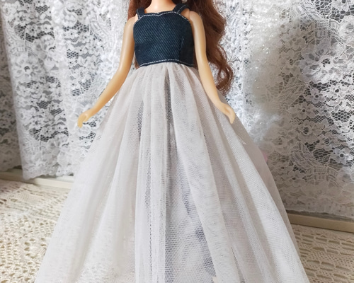 ジェニーちゃん服＊033 ＊34 ハンドメイド ワンピース ターバン付き f5d87658fb4b1d3a902217851b30fa