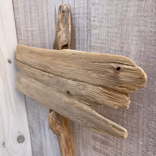 流木インテリア 看板型オブジェ 1020400006 その他インテリア雑貨