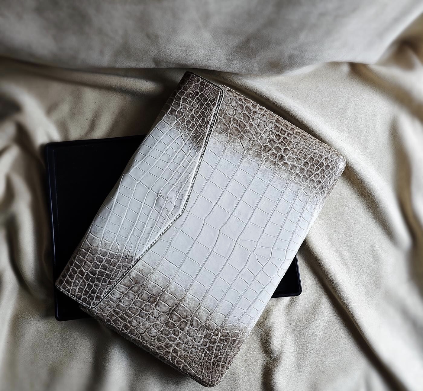 注文作製商品-ヒマラヤタロコダイル使用iPadケース。タブレットケース