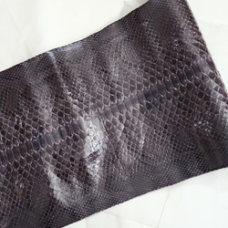 Python wallet handmade custom. パイソン革使用三つ折り財布 8枚目の画像