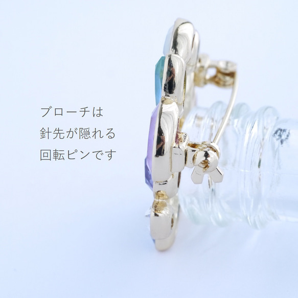 【特集に掲載】紫陽花好きな人に贈りたい やさしい色の紫陽花リースブローチ　紫陽花2025　夏の誕生花2025　 11枚目の画像